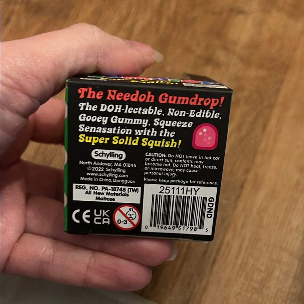 NeeDoh Gumdrop Super Solid Squish - Orange - Picture 4 of 4